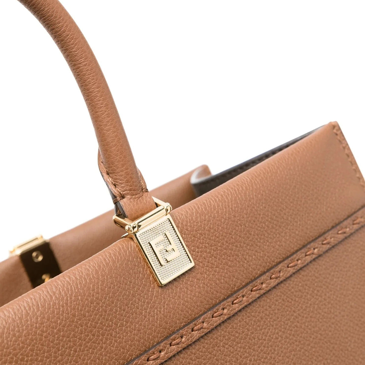 Fendi Bags? Fendi Sunshine Calfskin Leather Medium Shopper Tote Bag Elegant Everyday Designer Handbag