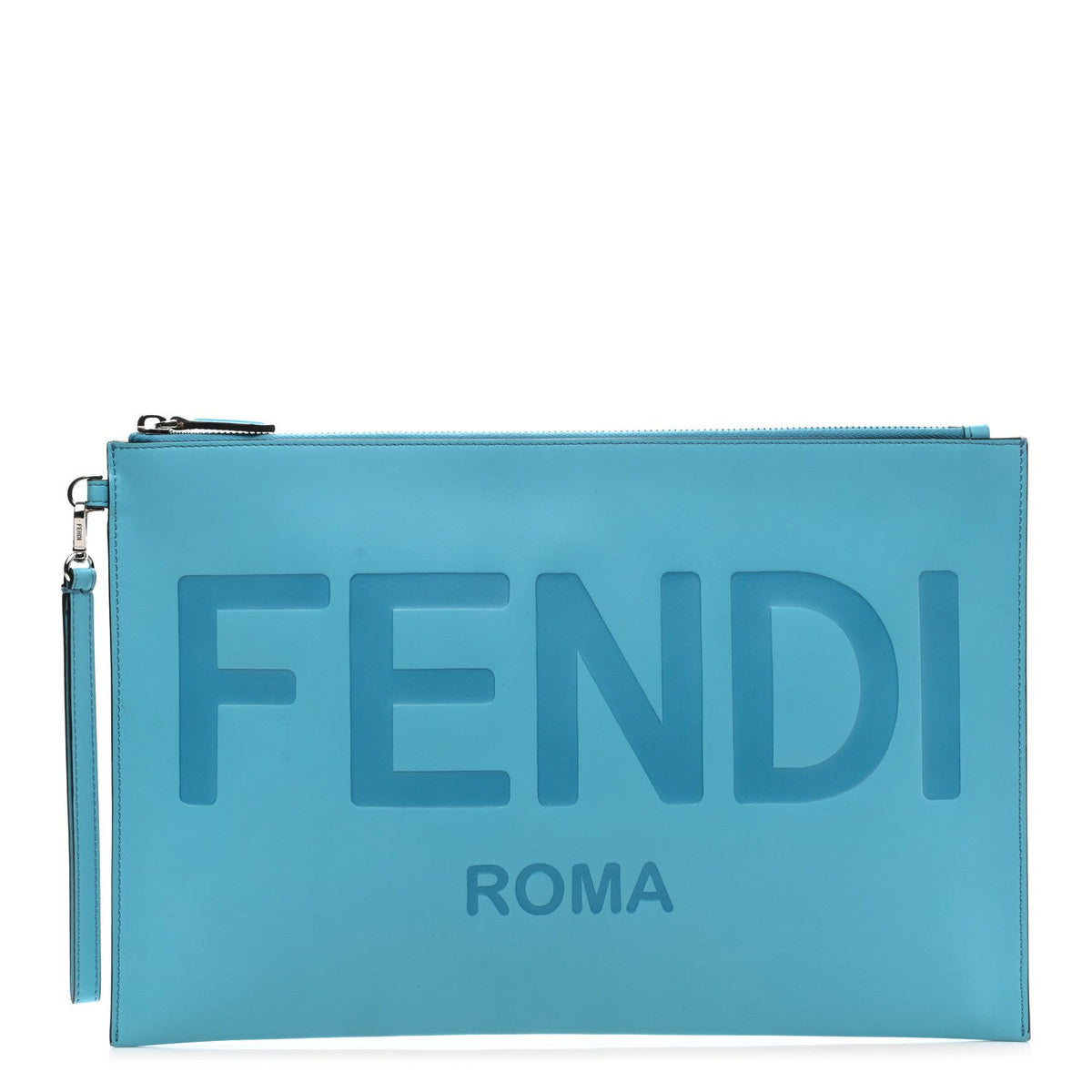 Fendi wristlet clutch luxury designer piece front view