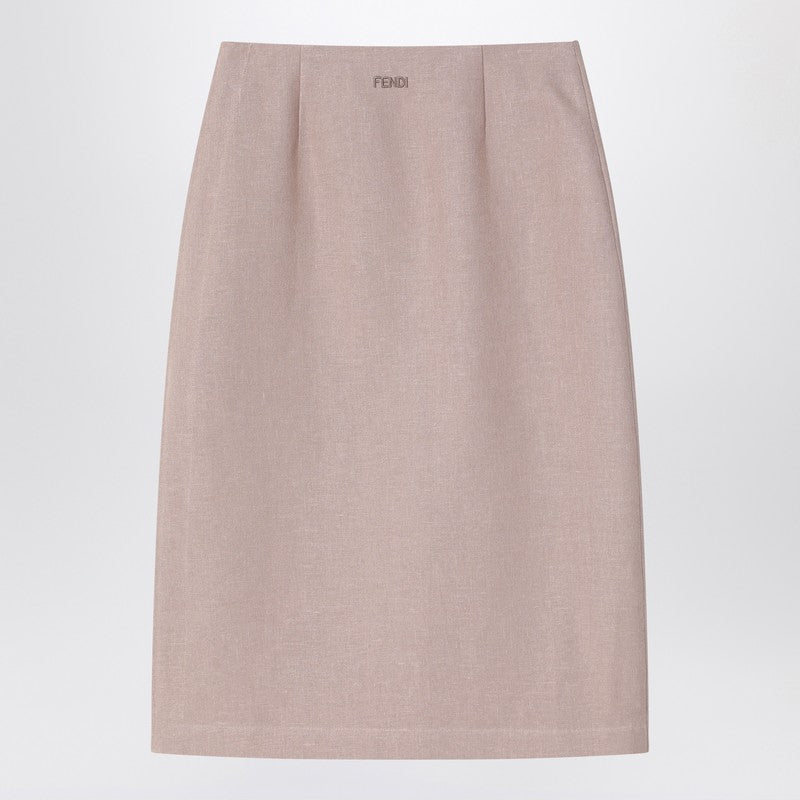 Fendi premium skirts detail and craftsmanship close-up