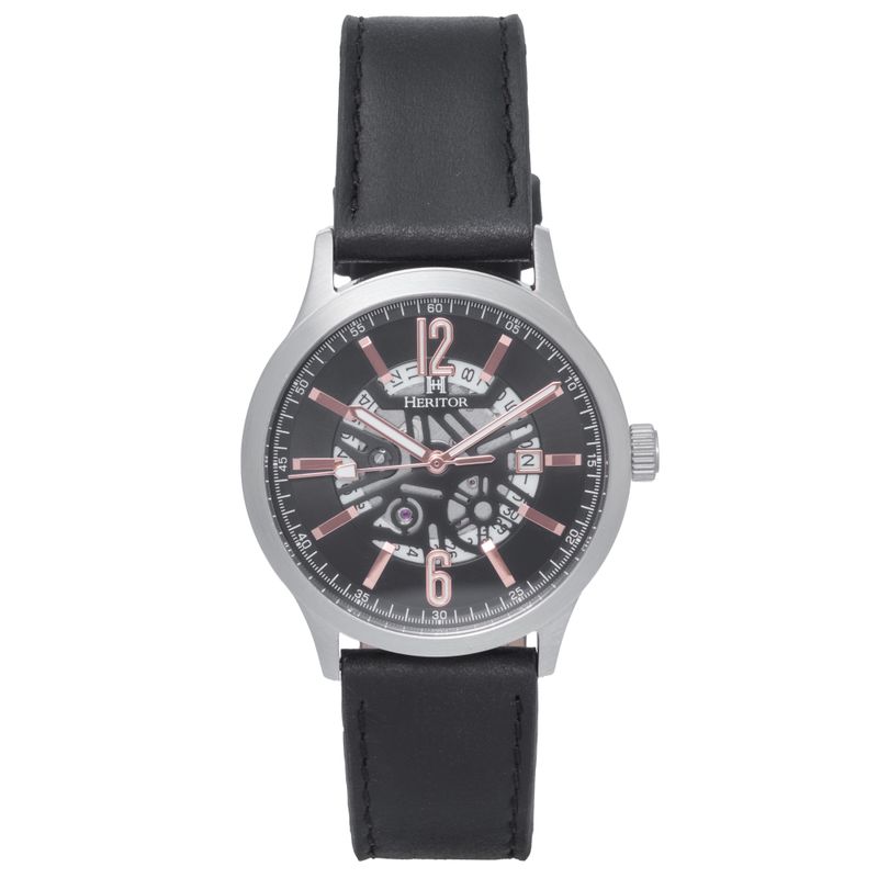 Full view of Heritor Automatic Dayne unisex watch
