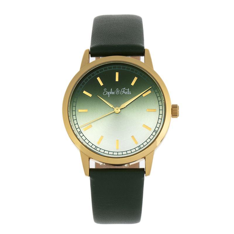 Close-up detail view of Sophie and Freda unisex watch