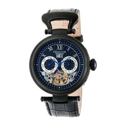 Front view of Heritor Automatic Ganzi unisex watch