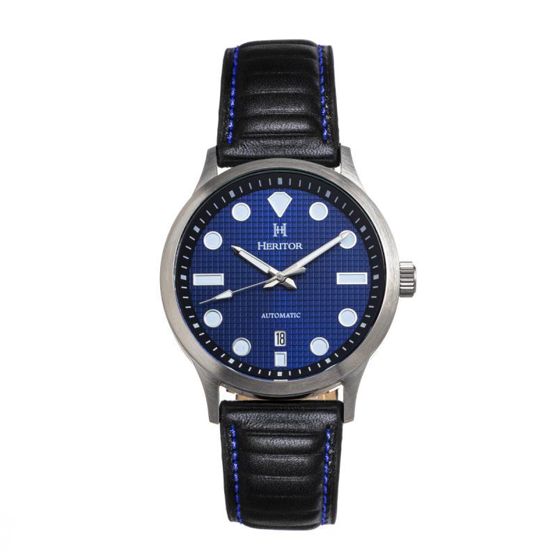 Angled view of Heritor Automatic Bradford unisex watch