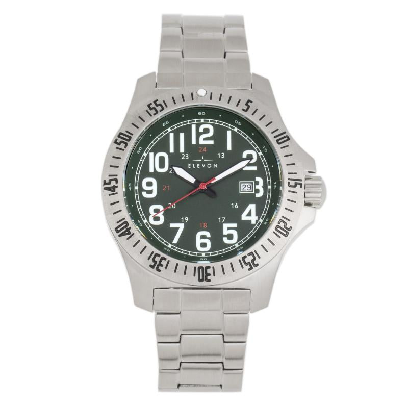 Angled view of Elevon unisex watch