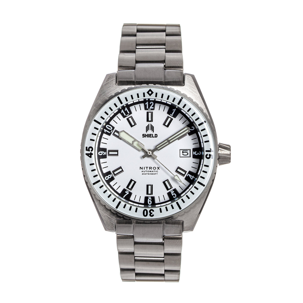 Front view of Shield Nitrox Bracelet unisex bracelet
