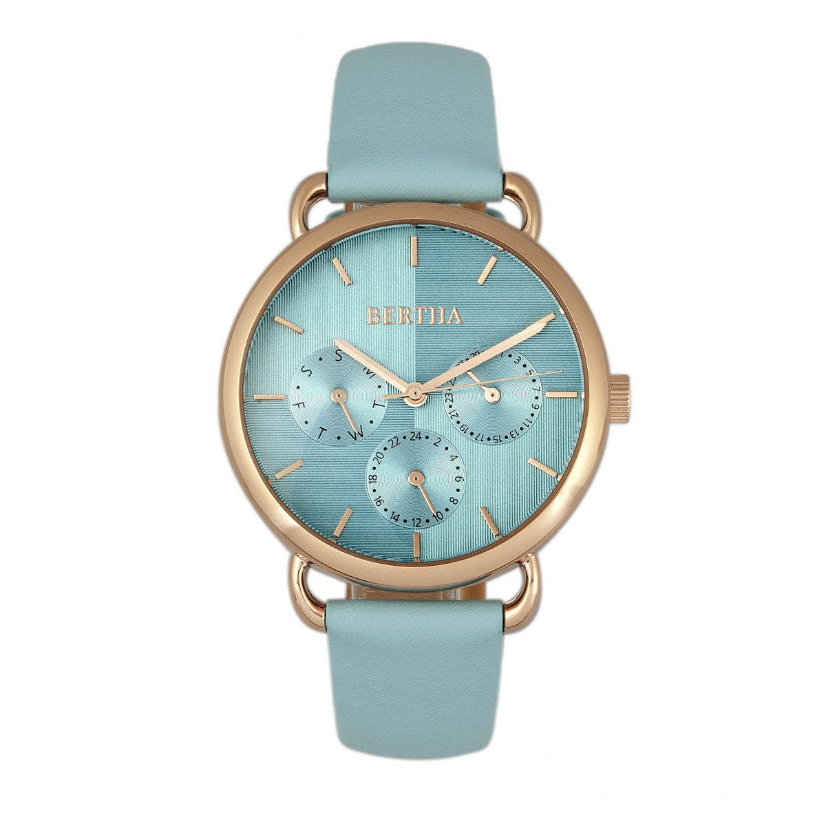 Close-up detail view of Bertha unisex watch