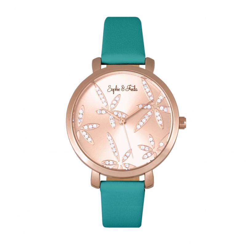 Side view of Sophie & Freda unisex watch