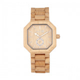 Front view of Earth Wood unisex bracelet