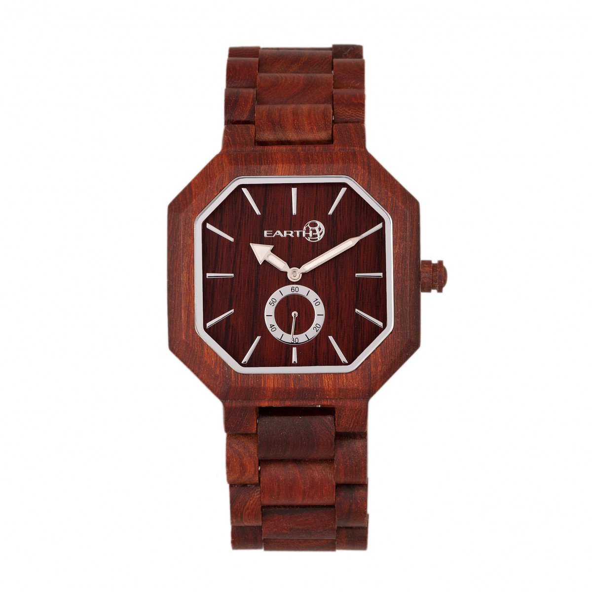 Angled view of Earth Wood unisex bracelet