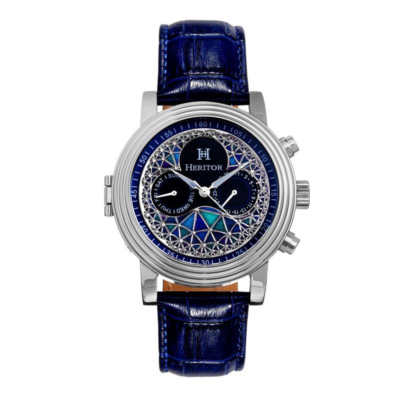 Side view of Heritor Automatic Legacy unisex watch