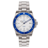Close-up detail view of Heritor Automatic Luciano unisex bracelet