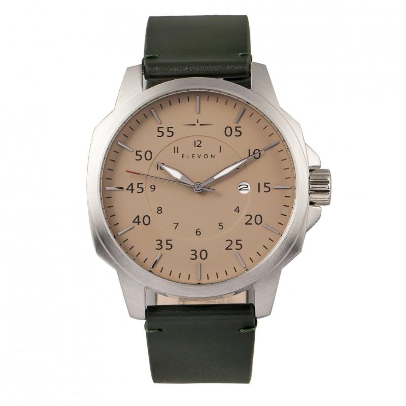 Close-up detail view of Elevon unisex watch