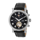 Side view of Heritor Automatic Winston unisex watch