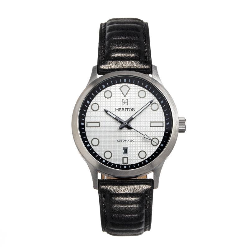 Side view of Heritor Automatic Bradford unisex watch