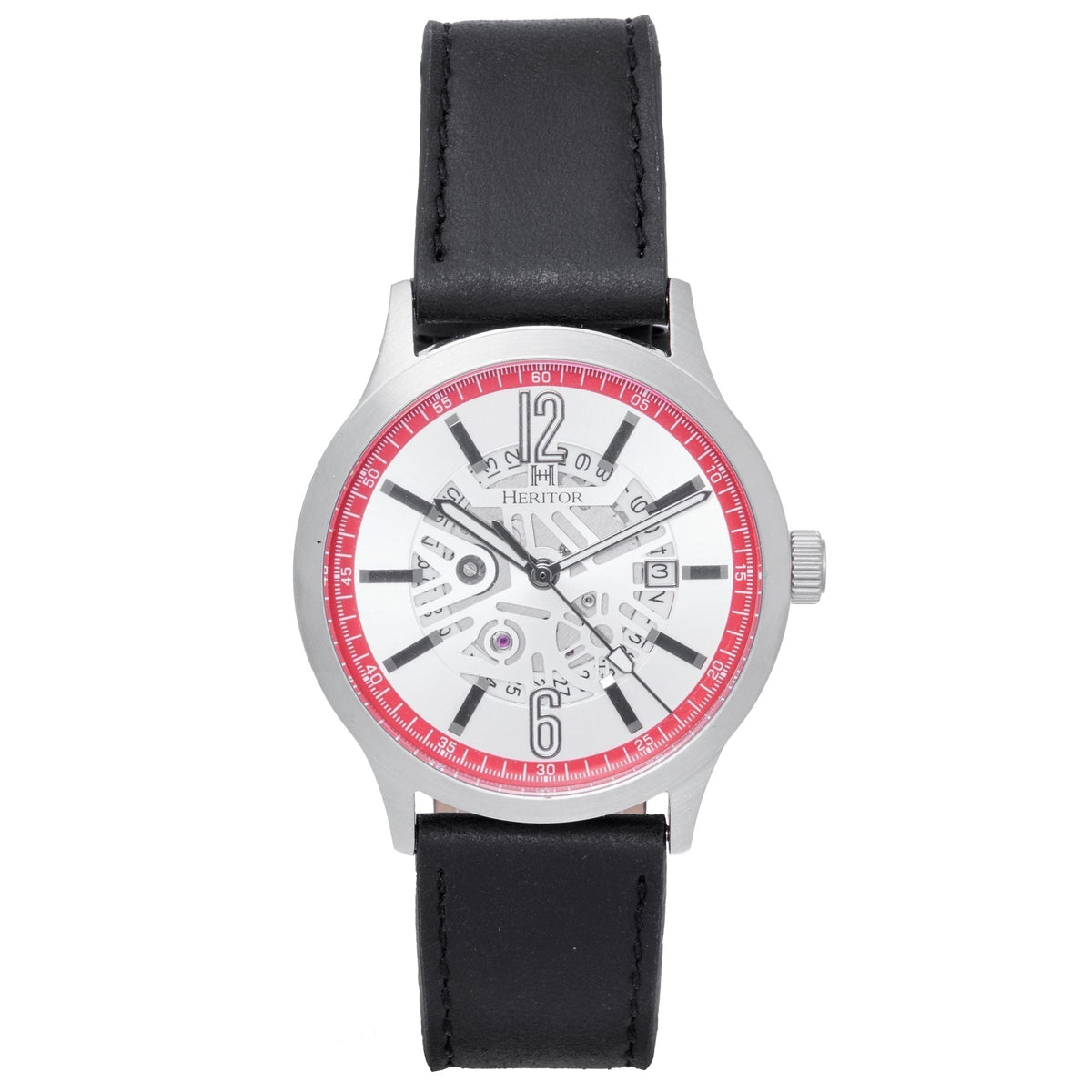 Angled view of Heritor Automatic Dayne unisex watch