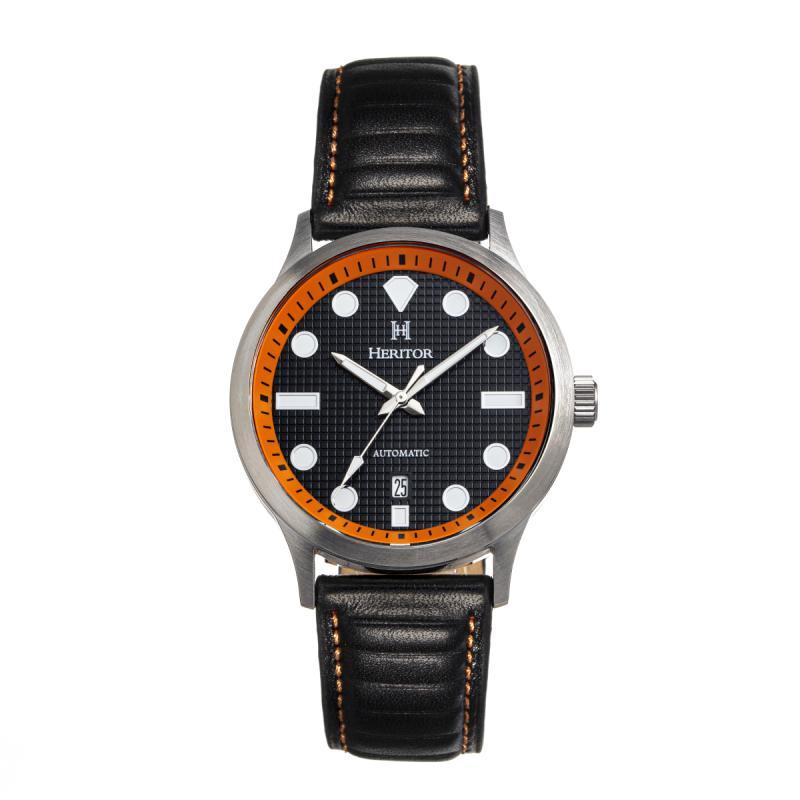 Side view of Heritor Automatic Bradford unisex watch