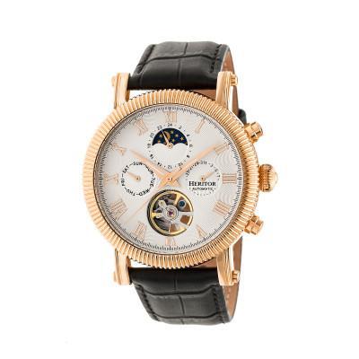Angled view of Heritor Automatic Winston unisex watch
