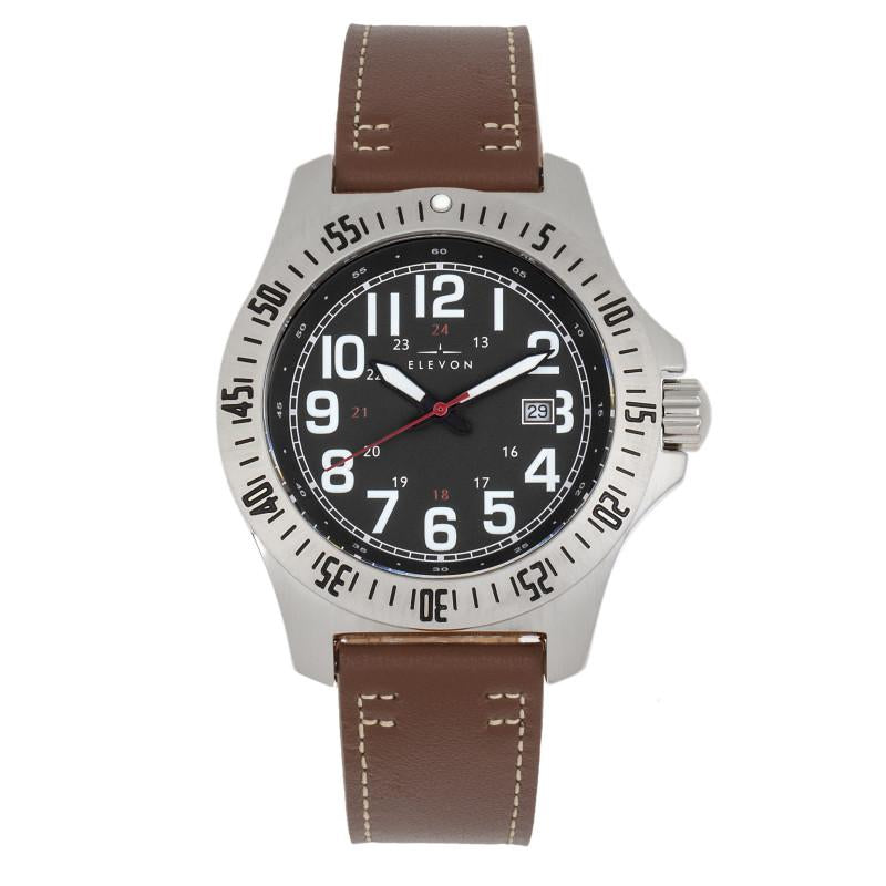 Angled view of Elevon unisex watch