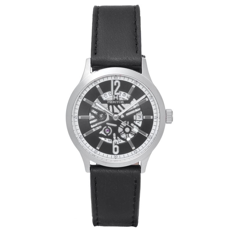 Front view of Heritor Automatic Dayne unisex watch