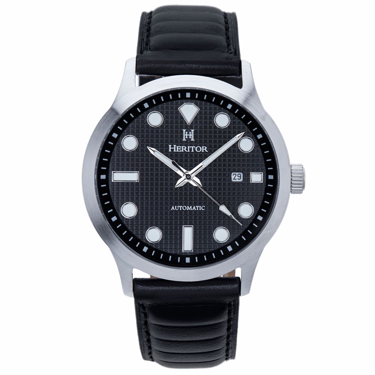 Side view of Heritor Automatic Bradford unisex watch