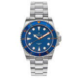Side view of Heritor Automatic Luciano unisex bracelet