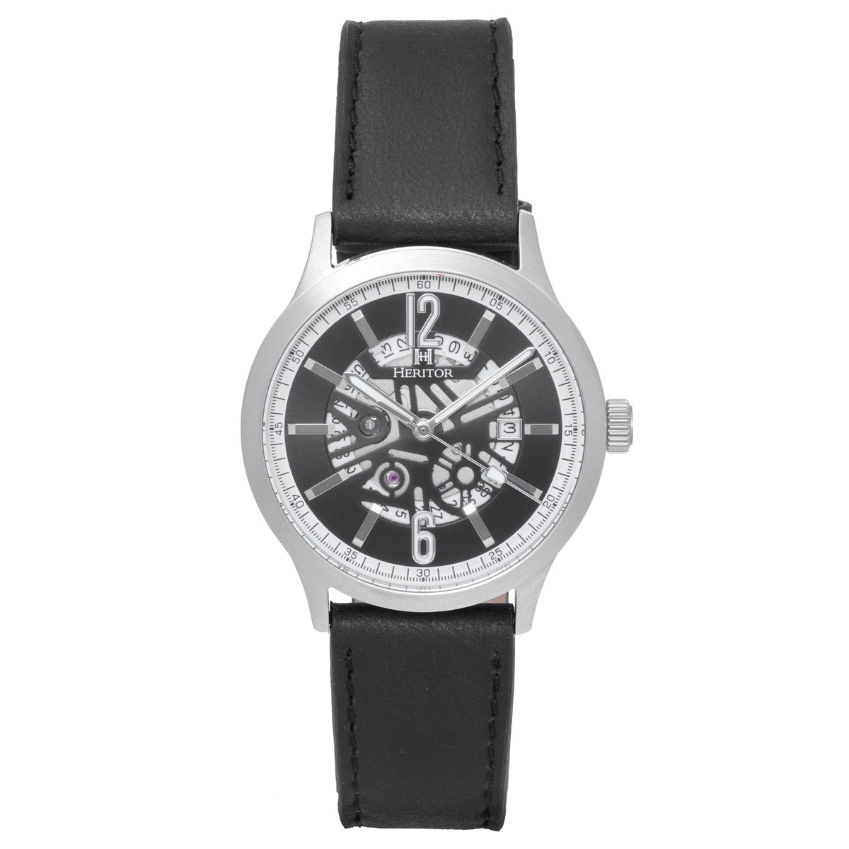 Side view of Heritor Automatic Dayne unisex watch