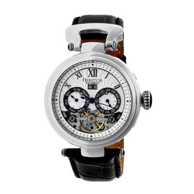 Front view of Heritor Automatic Ganzi unisex watch