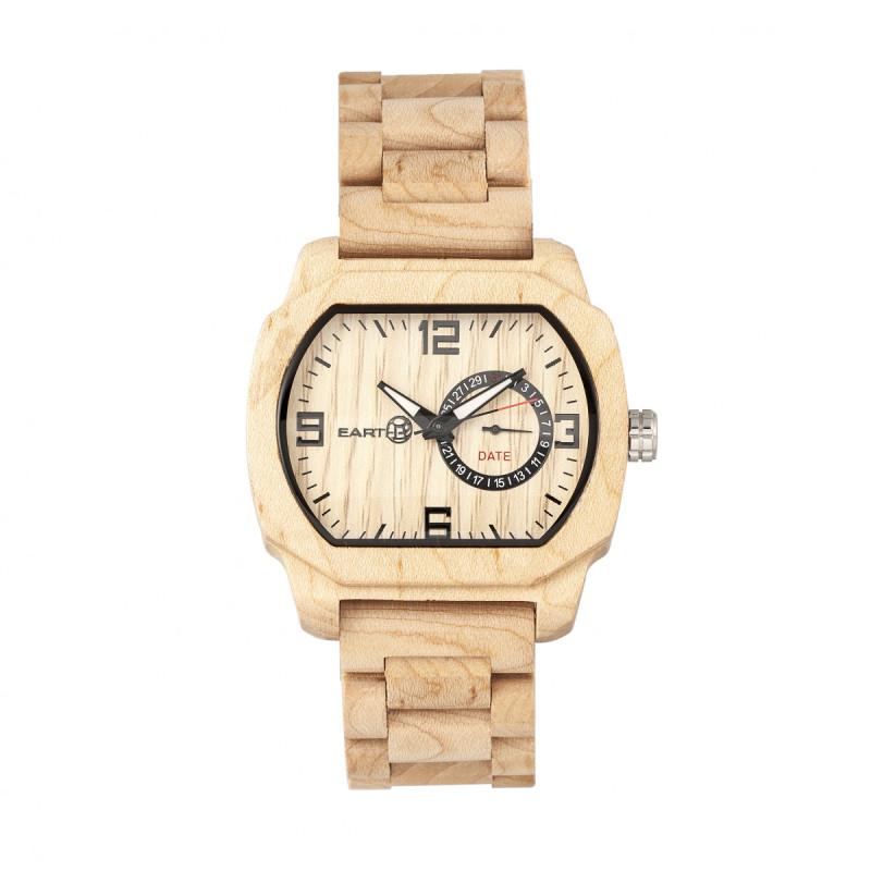 Front view of Earth Wood unisex bracelet