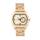 Front view of Earth Wood unisex bracelet