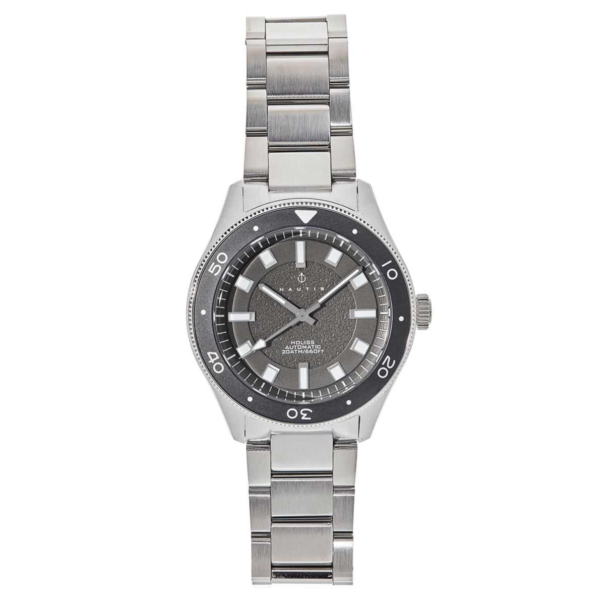 Angled view of Nautis Holiss Japanese unisex watch