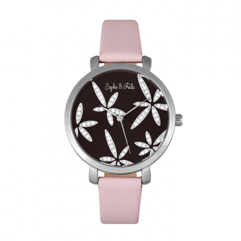 Close-up detail view of Sophie & Freda unisex watch