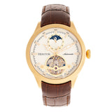 Lifestyle view of Heritor Automatic Gregory unisex gold watch