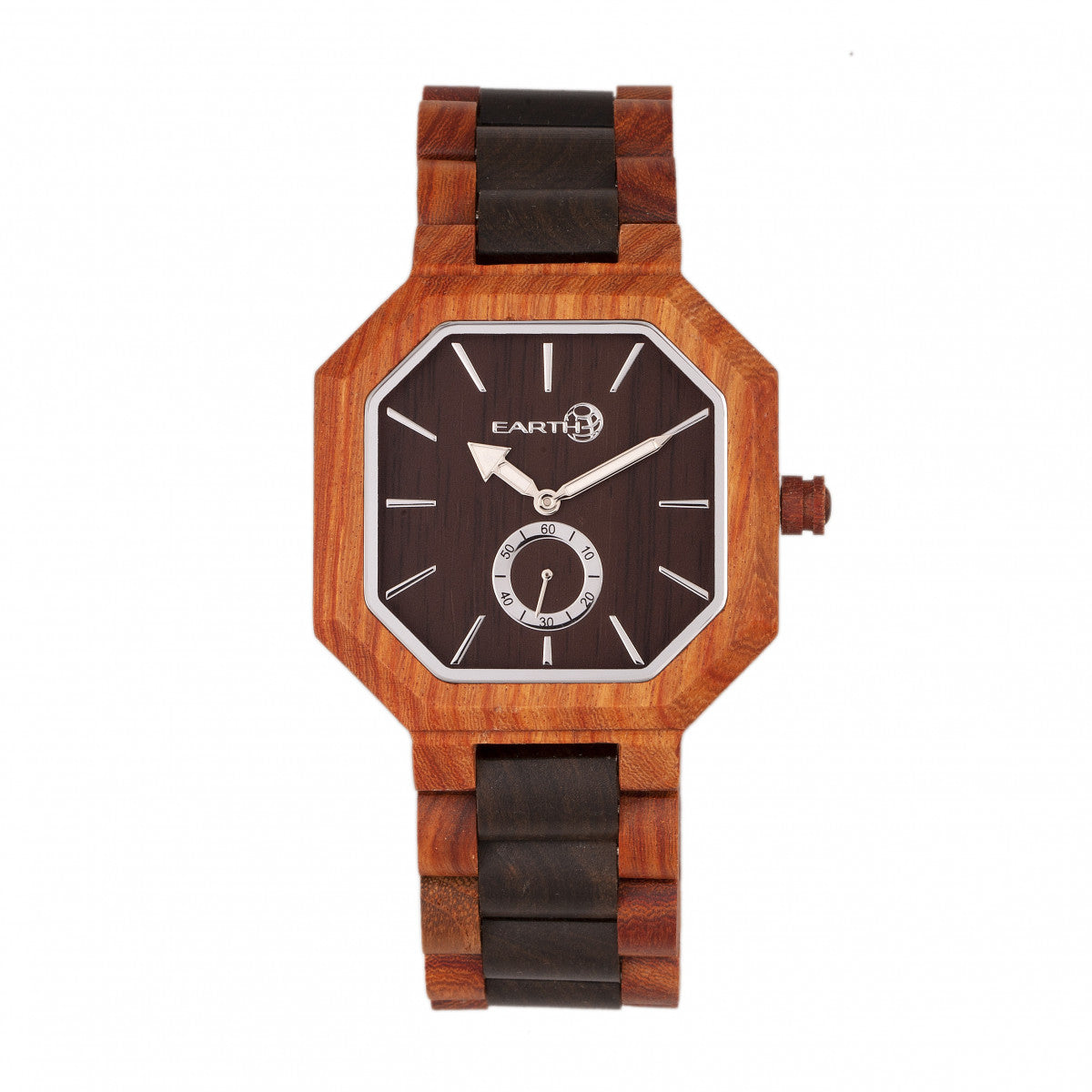 Front view of Earth Wood unisex bracelet