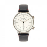 Close-up detail view of Simplify The unisex white watch