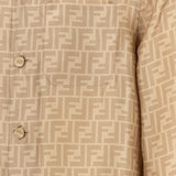 Close-up of Fendi blouses hardware and fine stitching