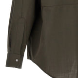 Close-up of Fendi blouses hardware and fine stitching