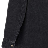 Close-up of Fendi coats hardware and fine stitching