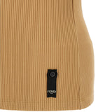 Close-up of Fendi blouses hardware and fine stitching