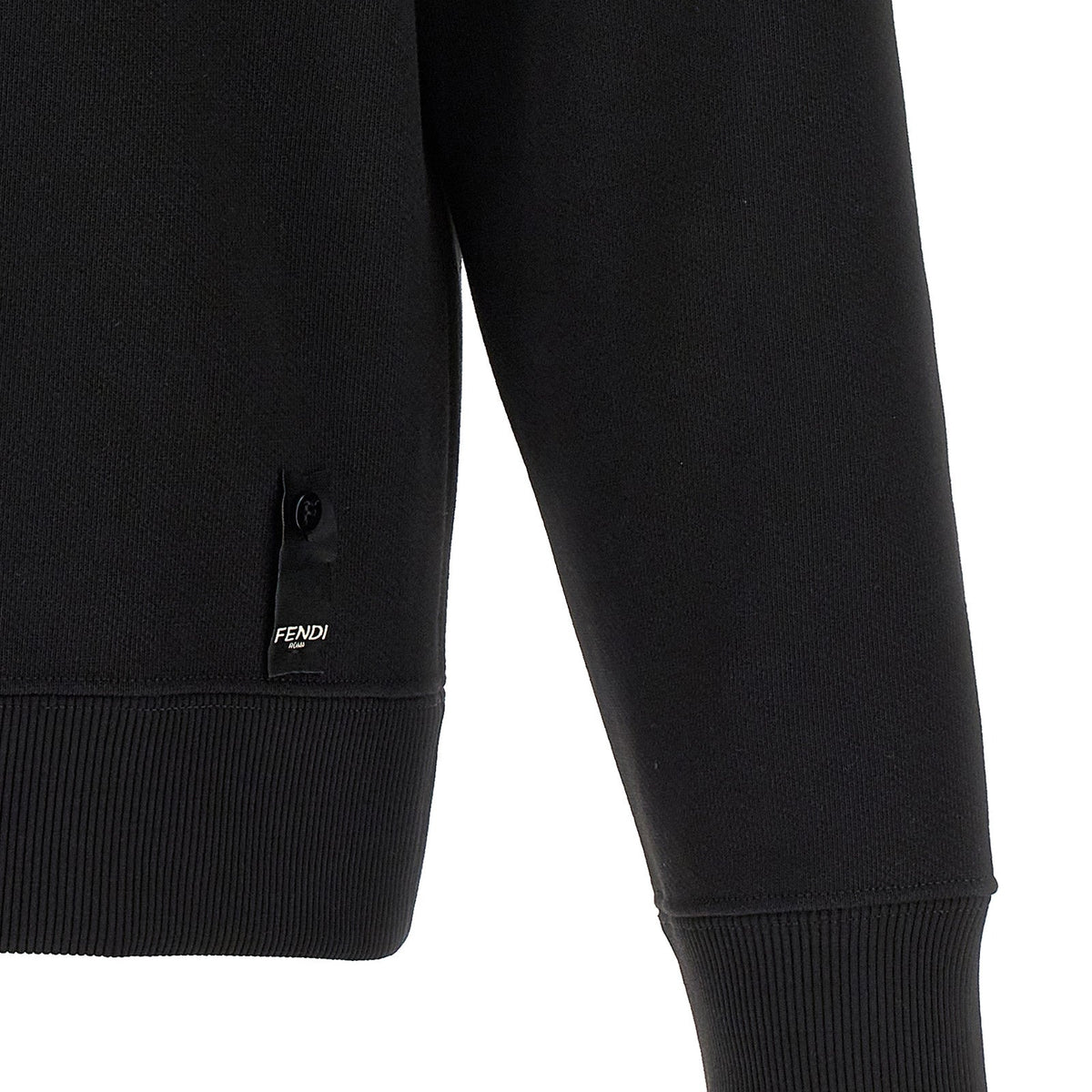 Close-up of Fendi sweaters & pullovers hardware and fine stitching