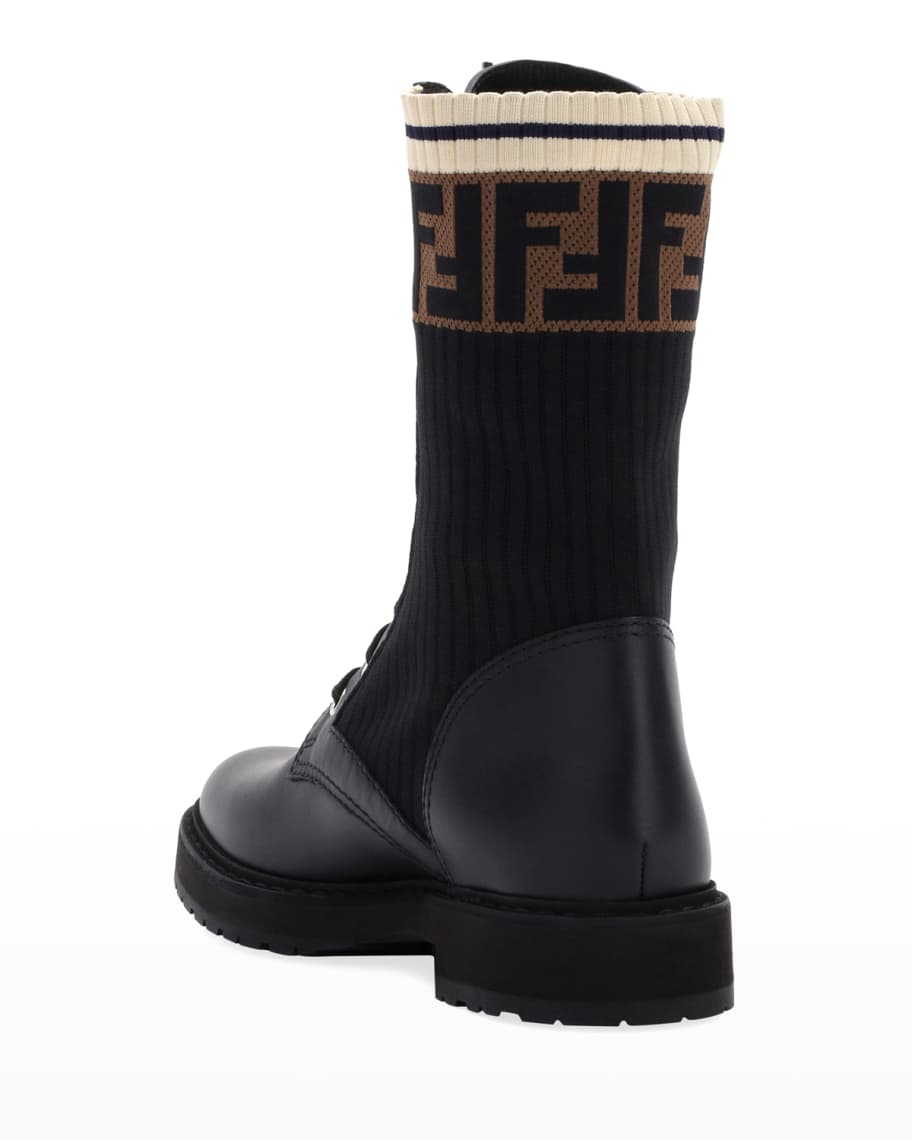 Fendi Shoes? Fendi Rockoko Ff Combat Boots Premium Designer Casual Shoes