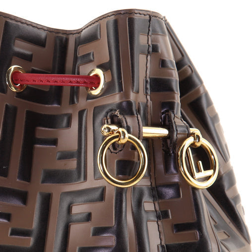 Fendi Bags? FENDI Mon Tresor Bucket Bag Zucca Embossed Leather Small Elegant Everyday Designer Handbag