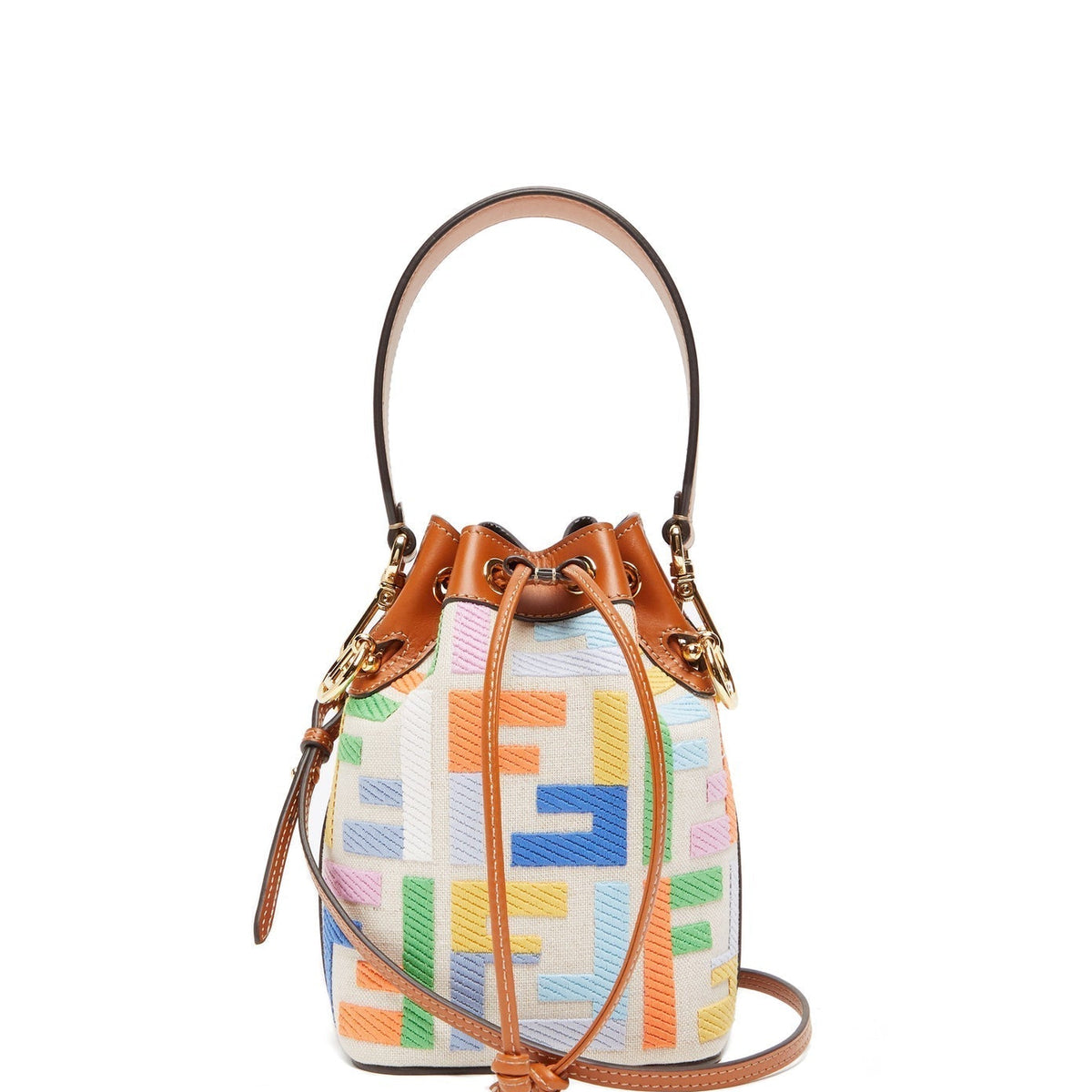 Fendi bucket bag luxury designer piece front view