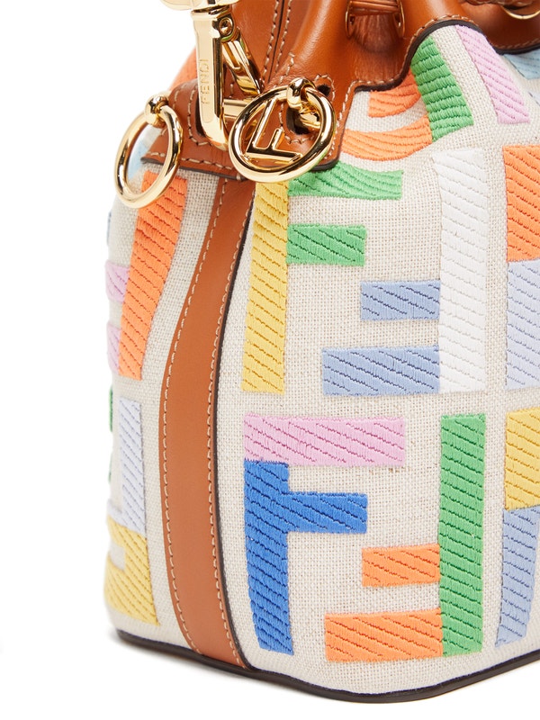 Fendi bucket bag side profile designer luxury fashion