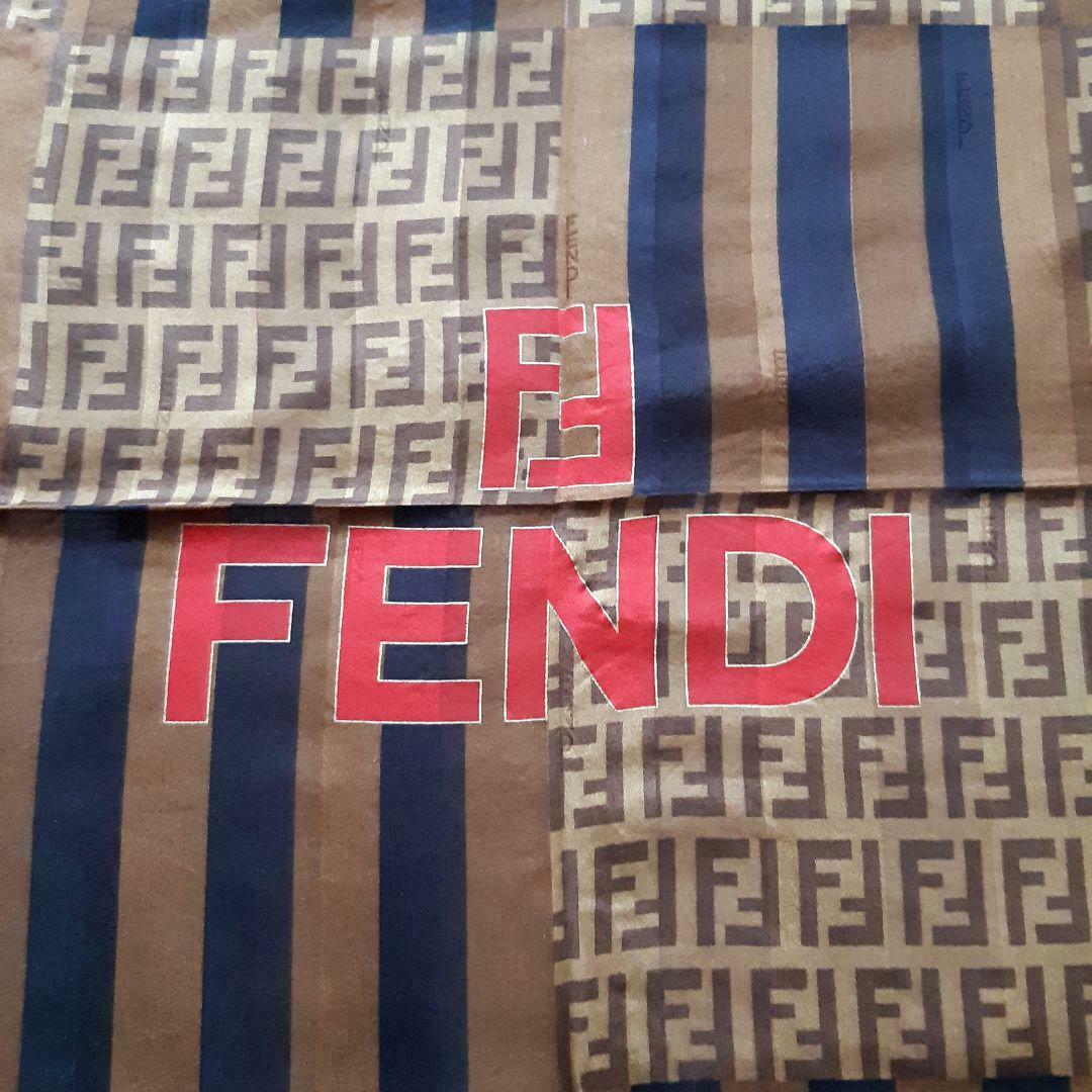 Fendi Scarves? FENDI Zucca Pattern Monogram Scarf Luxury Designer Silk Scarf