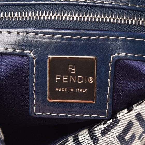 Close-up of Fendi handbags hardware and fine stitching