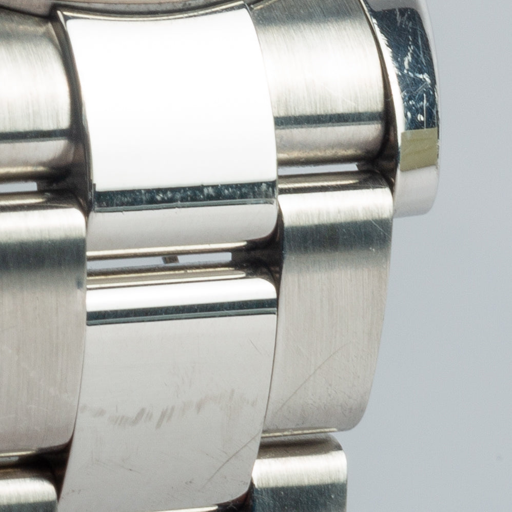 Close-up detail view of Rolex unisex watch