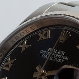 Close-up detail view of Rolex unisex watch