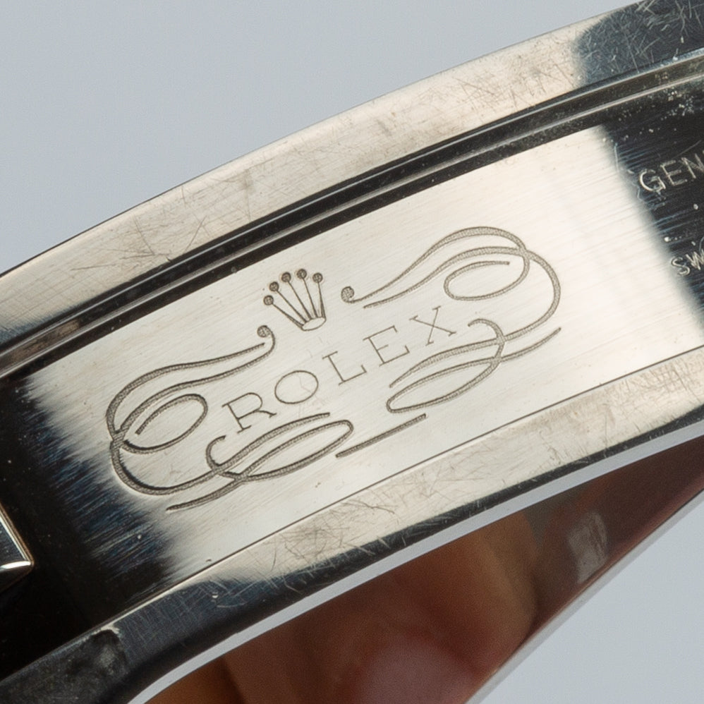 Angled view of Rolex unisex watch