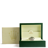 Side view of Rolex unisex watch