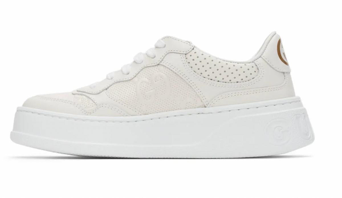 Gucci premium sneakers detail and craftsmanship close-up